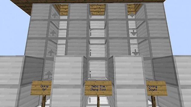 Лифт из табличек в minecraft, инструкция по созданию
